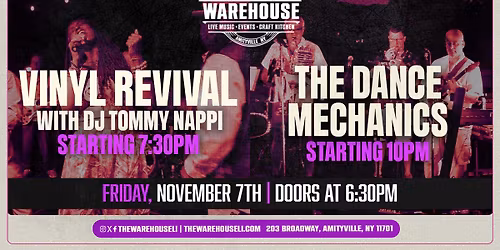 VINYL REVIVAL w\/ Tommy Nappi + THE DANCE MECHANICS