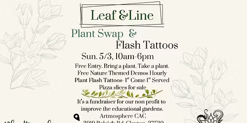 Leaf & Line- Plant Swap and Flash Tattoo Fundraiser
