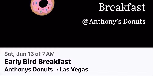 Early Bird Breakfast