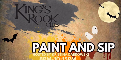 Halloween Paint and sip Hosted by Kristina Dabrowski \ud83c\udfa8