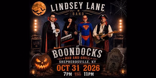 Lindsey Lane Band Halloween at Boondocks Bar and Grill