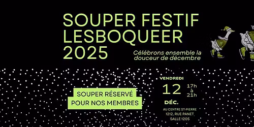 Souper festif lesboqueer 2025
