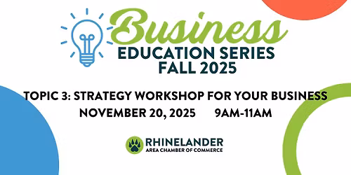 Business Ed Series: Strategy Workshop for Your Business