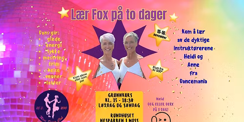 Grunnkurs i Fox helgen 15.- 16. November