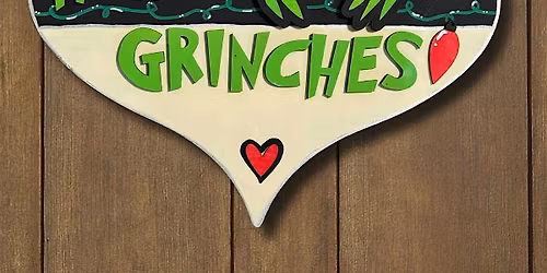 Grinch Wood sign paint event at Mad Pursuit Brewing