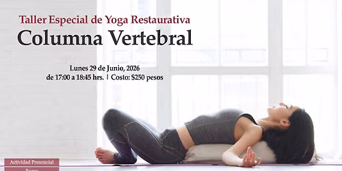 Taller Especial de Yoga Restaurativa: Columna Vertebral