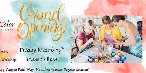 Paint Your Own Pottery @ Painted Color- Grand Opening