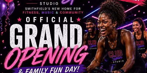 \ud83c\udf89 CLUB Spin Smithfield Grand Opening & Family Fun Day \ud83c\udf89