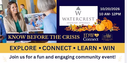 October Resource Fair - Watercrest Spanish Springs