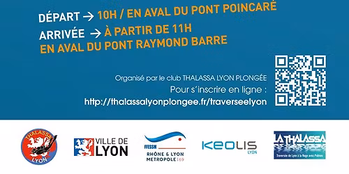 45\u00e8me Travers\u00e9e de LYON \u00e0 la nage avec Palmes