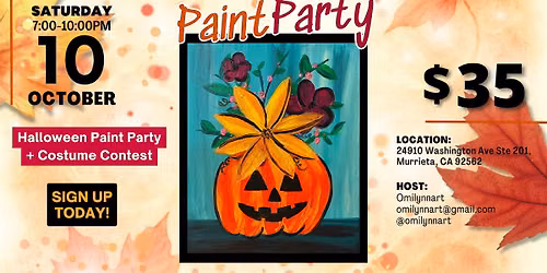 Paint & Sip Halloween Party