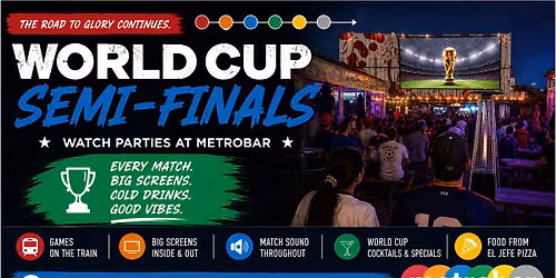 World Cup: Semi-Finals at metrobar
