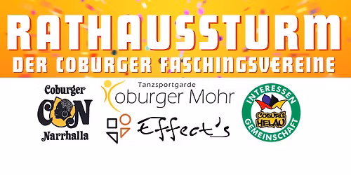 Rathaussturm der Coburger Faschingsvereine