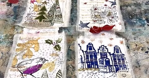 Festive Postcard Hanging