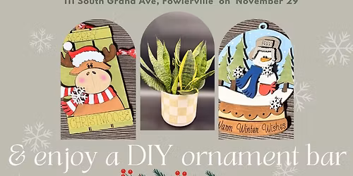 Small Business Saturday DIY Ornament Bar