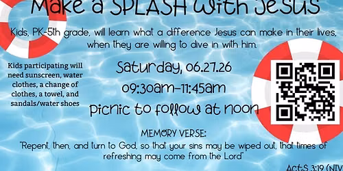 Make a SPLASH with Jesus VBS
