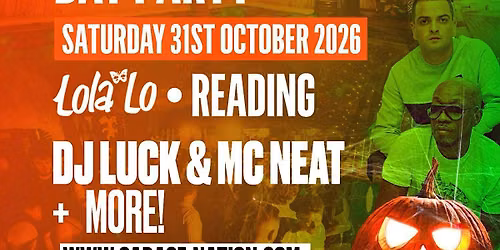 Garage Nation Reading Halloween Old Skool Day Party