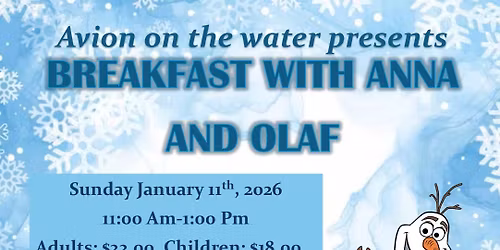 Breakfast with Anna and Olaf!