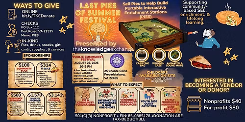 LAST PIES OF SUMMER FESTIVAL