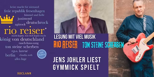 \u201eRio Reiser\u201c Lesung mit Musik (Jens Johler, GYMMICK) Bernsteinzimmer
