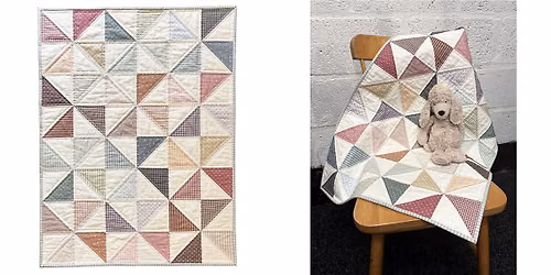 Easy Pinwheel baby quilt workshop
