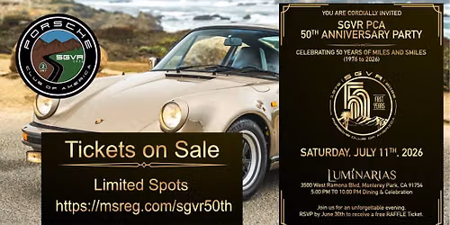 SGVR PCA 50th Anniversary Party