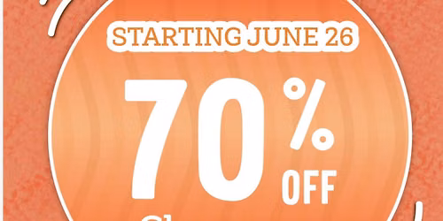70% off clearance 
