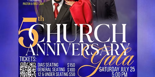 5th Church Anniversary Gala