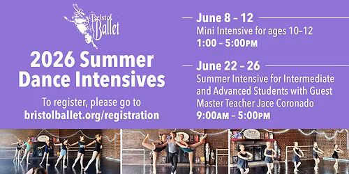 Bristol Ballet Summer Intensive for Intermediate\/Advanced Students with Jace Coronado