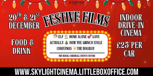 \ud83c\udf84\ud83c\udfacFestive Films \u2013 Royal Cornwall Events Centre