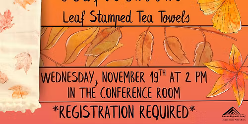 Crafternoons: Leaf Stamped Tea Towels