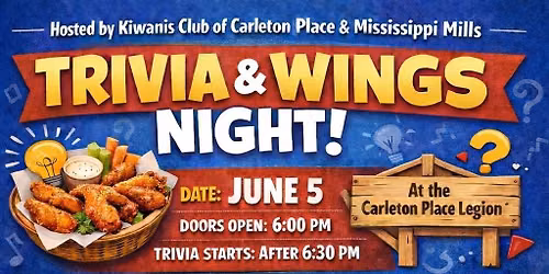 Trivia Night Fundraiser for Kiwanis Club of CP&MM