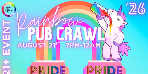 2026 Minot Pride Festival: Rainbow Pub Crawl (21+)