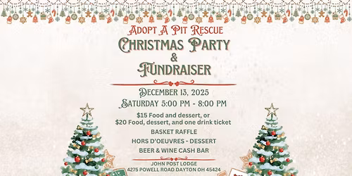 Adopt A Pit Christmas Party and Fundraiser