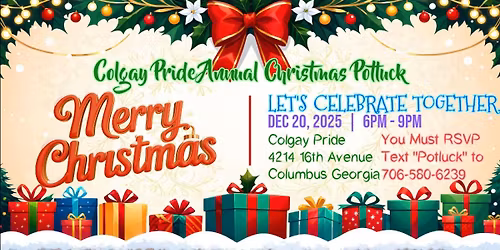 Colgay Pride's Annual Christmas Potluck