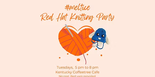 Melt the Ice Red Hat Knitting Party