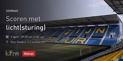 Seminar - Scoren met licht(sturing)