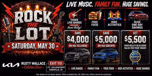 \ud83c\udfb8\ud83d\udd25 ROCK THE LOT at Rusty Wallace Kia! \ud83d\udd25\ud83c\udfb8