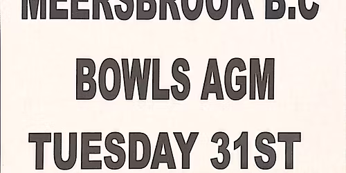 2026 MBC Bowls Section AGM