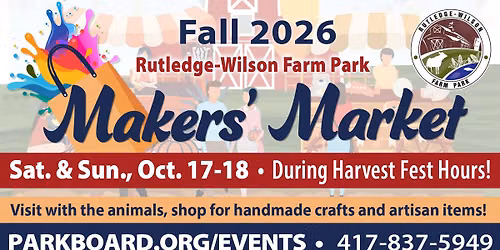 Farm Park Makers' Market \ud83d\udecd\ufe0f\ud83d\udc2e\ud83c\udf83 Fall 2026