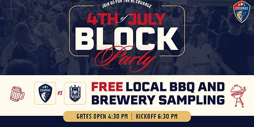 4th of July Block Party at the NC Courage Match!