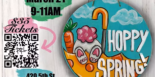 Paint your own Spring Door Hanger