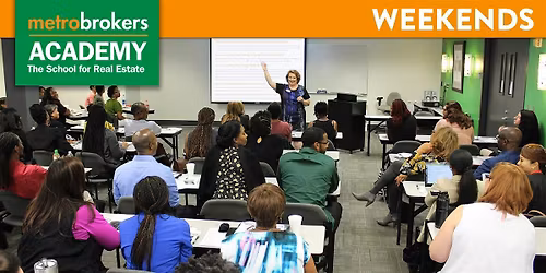 Real Estate Pre-License Class -LIVE\/In-Person WEEKEND Class (Marcus Patton)