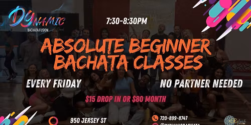 BEGINNER BACHATA CLASSES\u2013 From Absolute Beginner to Confident Dancer!