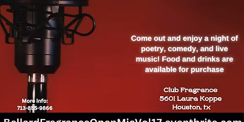 Open mic Night at Fragrance Sports Bar