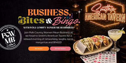Business, Bites & Bingo with PCWMB \ud83c\udf2e\ud83c\udf79