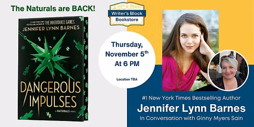 Jennifer Lynn Barnes 'Dangerous Impulses': Book Launch