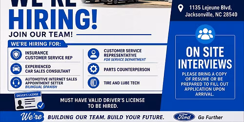 Hiring Event at Sanders Ford of Jacksonville 