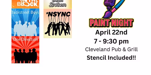 Boyband Paint Night