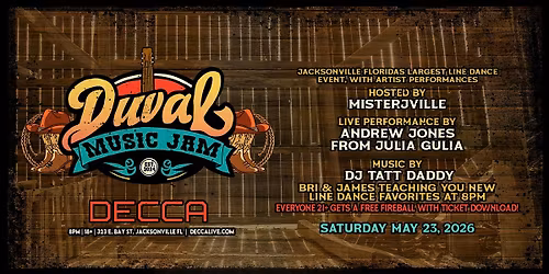 Duval Music Jam Presented by DECCA LIVE | Sat 05.23.26